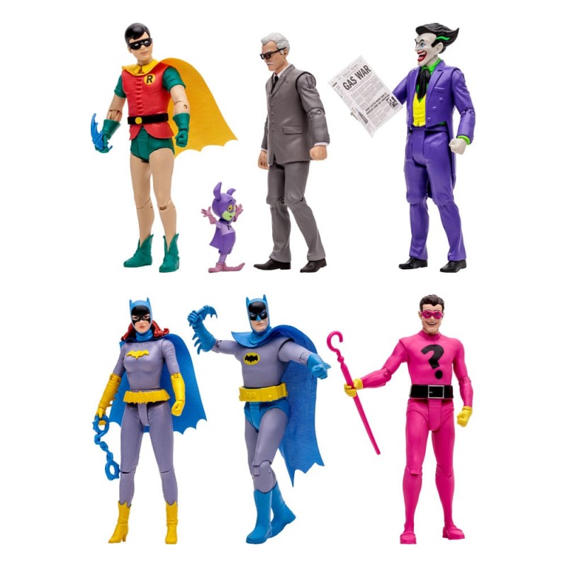 Surtido 6 figuras mcfarlane dc retro