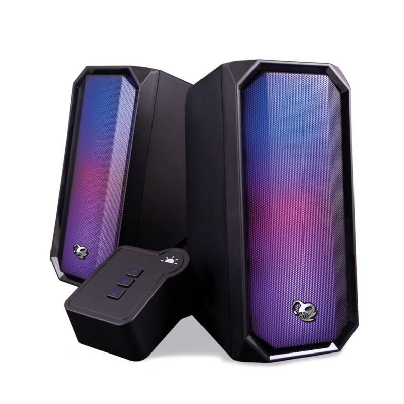 Altavoces deep gaming 2-0 rgb r205