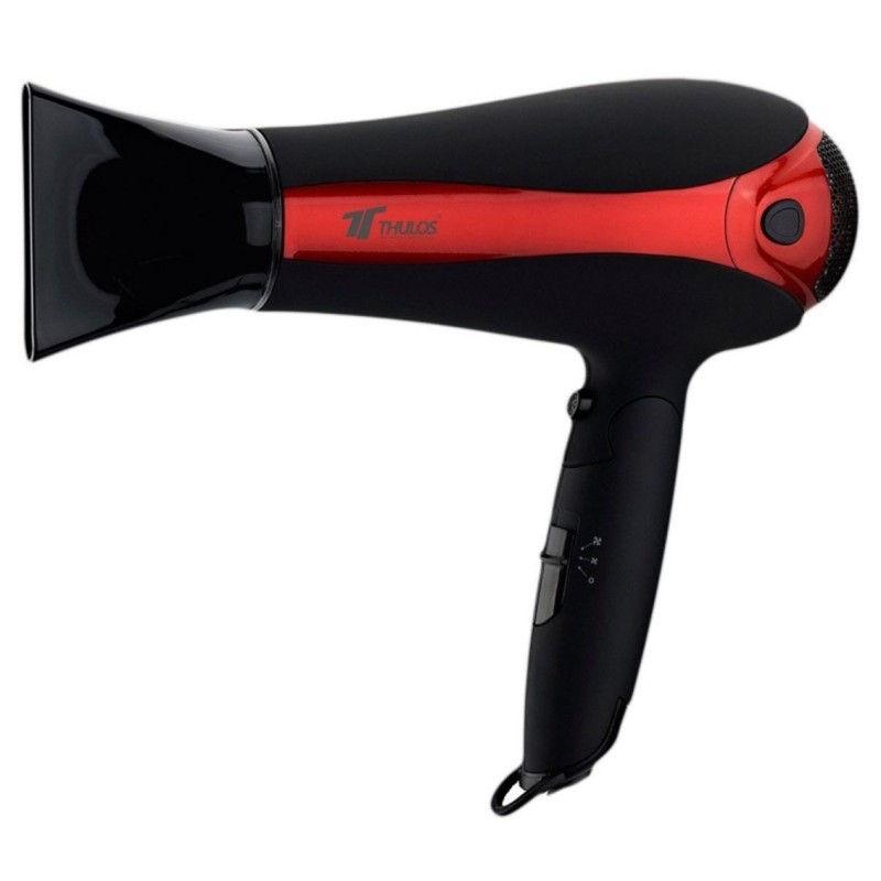 Secador pelo thulos th - hd2000 negro rojo