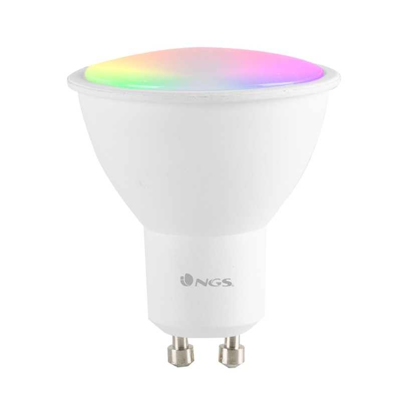 Bombilla Led Inteligente NGS Smart WiFi LED Gleam 510C- Casquillo GU10- 5W- 460 Lúmenes- 2100K-6500K