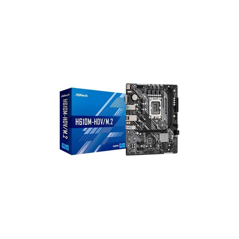 Placa base asrock 1700 h610m - hdv m-2