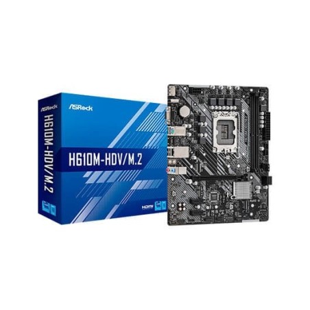 Placa base asrock 1700 h610m - hdv m-2