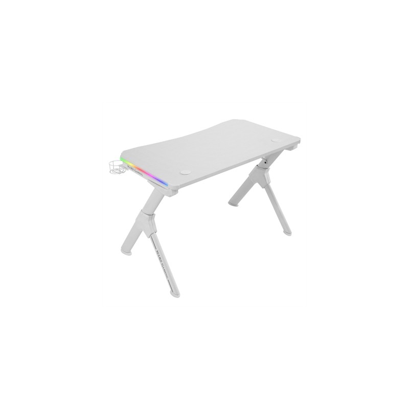 Mesa mars gaming mgdrgbw blanco 110cm