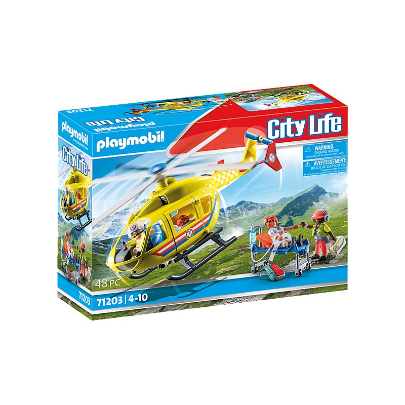 Playmobil helicoptero rescate