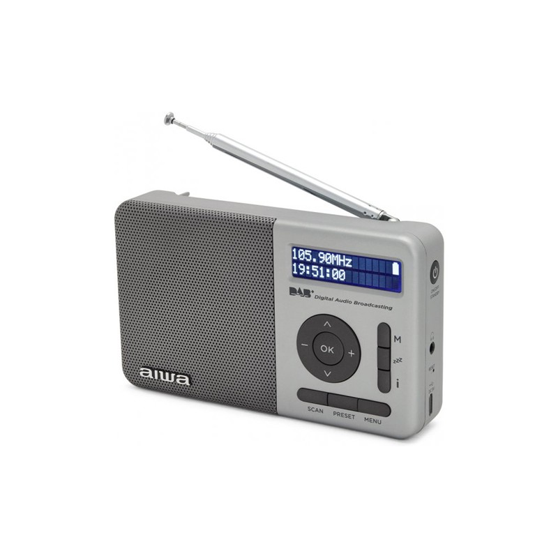 Radio portatil aiwa rd - 40dab plata