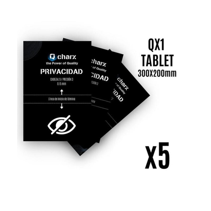 Laminas proteccion frontales qcharx tablet privacidad