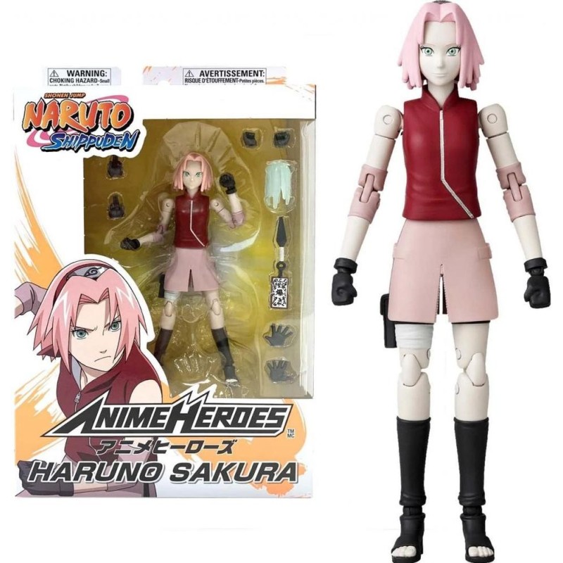 Figura bandai anime heroes naruto haruno