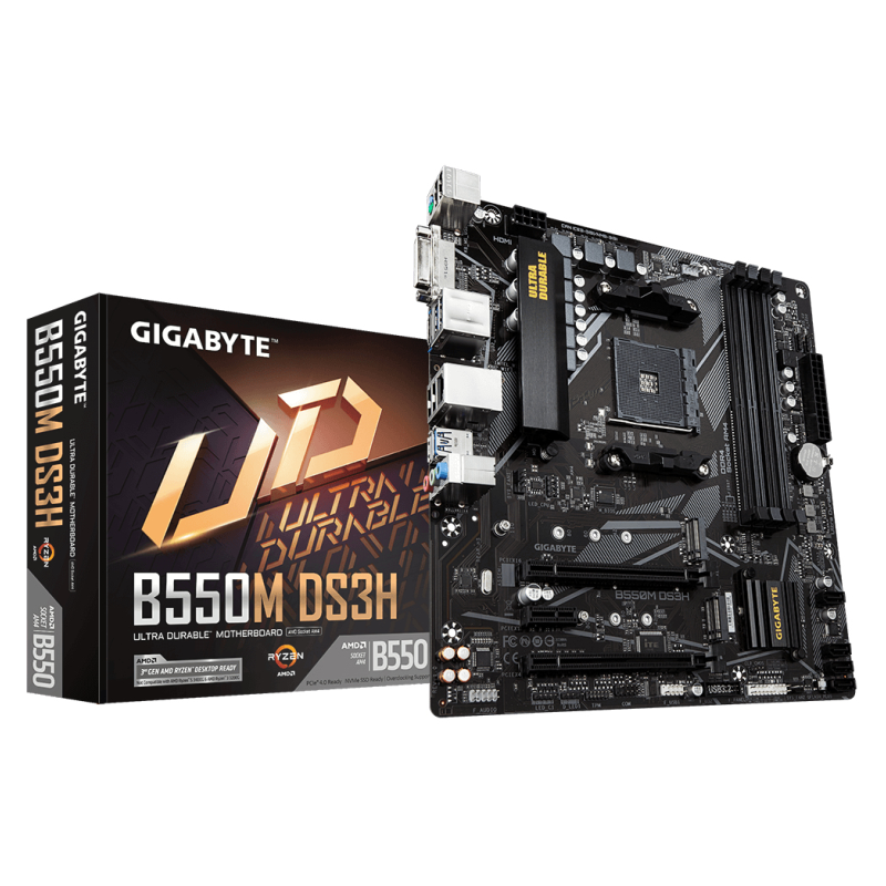 PLACA BASE GIGABYTE B550M DS3H AM4 MATX 4XDDR4