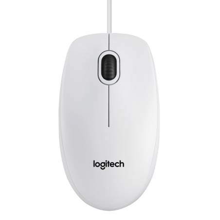 Ratón Logitech B100- Hasta 800 DPI- Blanco