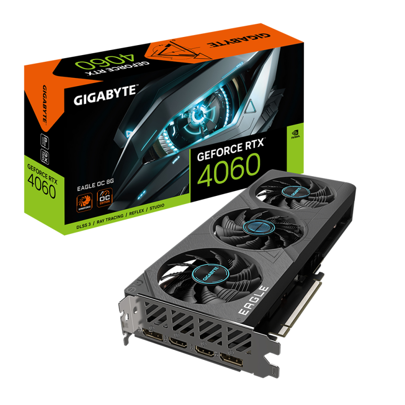 TARJETA GRAFICA GIGABYTE RTX 4060 EAGLE OC 8GB