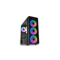 CAJA NOX HUMMER TGM RAINBOW ATX 1XUSB3-0 2XUSB2-0 NEGRO RGB