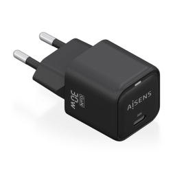 CARGADOR AISENS GAN 30W 1XUSB-C PD3-0 QC4-0 NEGRO