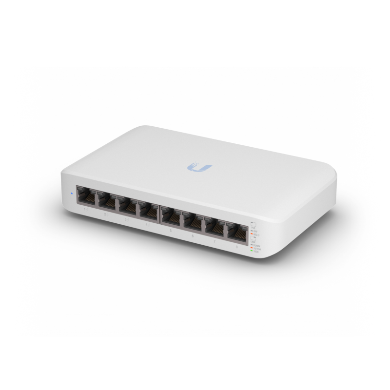 Switch Ubiquiti USW-LITE-8-POE- 8 Puertos- RJ45 10-100-1000 PoE