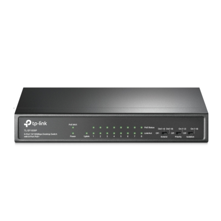 SWITCH TP-LINK 9-PORT 10-100 MBPS DESKTOP SWITCH WITH 8-PORT POE+