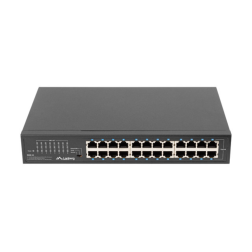 SWITCH LANBERG 24 PUERTOS GIGABIT ETHERNET RACK 19"