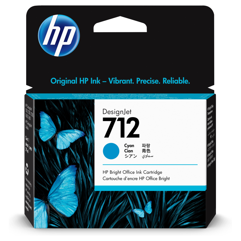 TINTA HP 712 CIAN