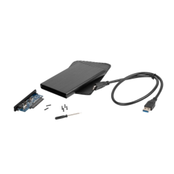 CAJA EXTERNA NATEC RHINO DISCO DURO 2,5" USB 2-0 SATA NEGRA