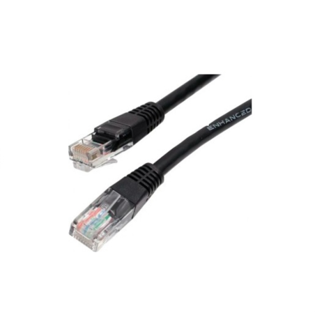 CABLE RED GEMBIRD UTP CAT5E MOLDEADO 0,5M NEGRO