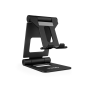 SOPORTE SOBREMESA TOOQ PARA TELEFONO-TABLET PLEGABLE SLIM NEGRO