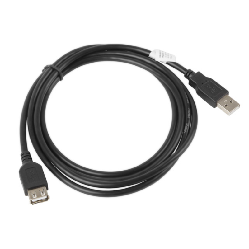 CABLE ALARGADOR LANBERG USB 2-0 MACHO HEMBRA 1-8M NEGRO