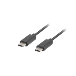 CABLE 2-0 LANBERG USB C MACHO-USB C MACHO 1M NEGRO