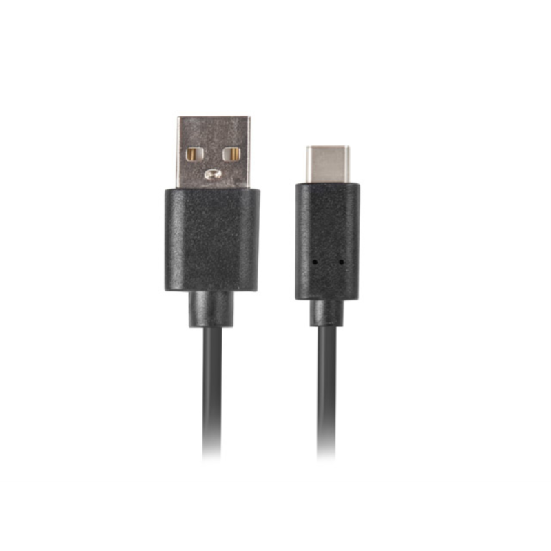 CABLE LANBERG USB C MACHO A USB A 2-0 MACHO 3M QC 3-0 NEGRO