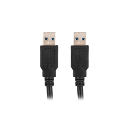 CABLE USB 3-0 LANBERG MACHO-MACHO 1-8M NEGRO