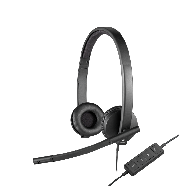 AURICULARES LOGITECH H570e NEGRO MICROFONO ALAMBRICO