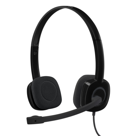 Auriculares Logitech H151- con Micrófono- Jack 3-5- Negros