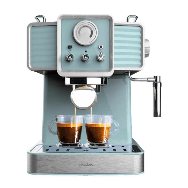 CAFETERA CECOTEC VINTAGE ESPRESSO 20 TRADIZIONALE LIGHT BLUE