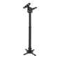 Soporte de Techo para Proyector TooQ PJ3030TN-B- Inclinable-Giratorio-Nivelable- hasta 20kg