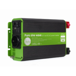 INVERSOR CORRIENTE DC-AC GEMBIRD COCHE DE ONDA SINUSOIDAL PURA DE 12 V 500 W