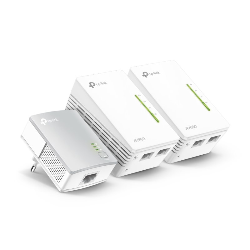 Adaptador Powerline TPLink WPA4220TKit 500Mbps- Alcance 300m- Pack de 3