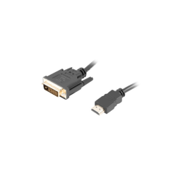 CABLE HDMI LANBERG MACHO DVI MACHO 24+1 1,8M DUAL LINK GOLD 4K