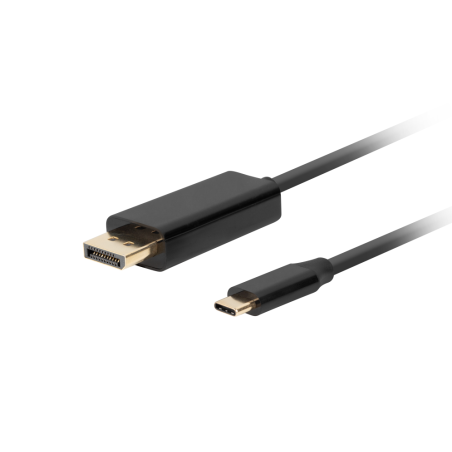 CABLE USB-C A DISPLAYPORT LANBERG MACHO-MACHO 1-0M 4K 60HZ NEGRO