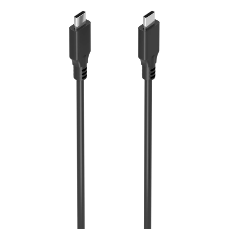 Cable USB 3-2 Tipo-C Aisens A107-0874 20GBPS 5A 100W- USB Tipo-C Macho - USB Tipo-C Macho- Hasta 100W- 2m- Gris