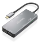 HUB AISENS USB-C DOCK 9 EN 1 USB-C 2XHDMI RJ45 2XUSB-A 3-0 USB-A 2-0 PD