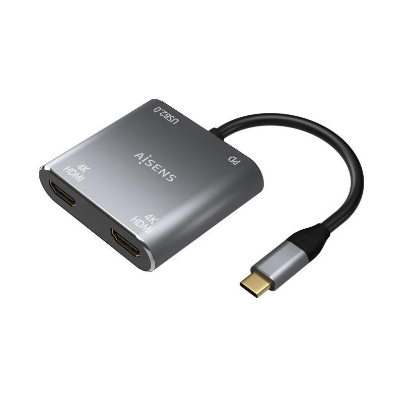 CABLE CONVERSOR AISENS USB-C A 2XHDMI SST MST-USB 2-0-A-USB-C PD 60W 15CM