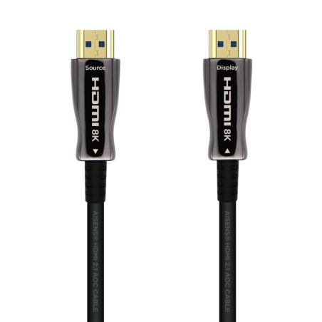 Cable HDMI 2-1 AOC 8K Aisens A153-0517- HDMI Macho - HDMI Macho- 20m- Negro