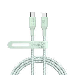 CABLE ANKER 544 USB-C TO USB-C CABLE (6FT 140W BIO-NYLON GREEN)