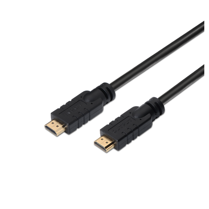 CABLE HDMI AISENS ALTA VELOCIDAD CON REPETIDOR A-M-A-M NEGRO 20M