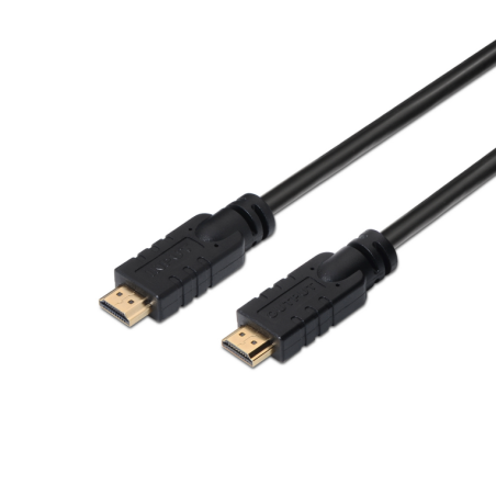 CABLE HDMI AISENS ALTA VELOCIDAD CON REPETIDOR A-M-A-M NEGRO 30M