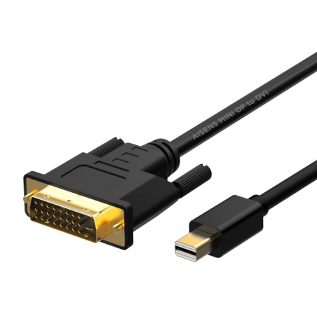 CABLE CONVERSOR AISENS MINI DISPLAYPORT A DVI NEGRO 2-0M