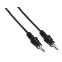 Cable Estéreo Aisens A128-0141- Jack 3-5 Macho - Jack 3-5 Macho- 30cm- Negro