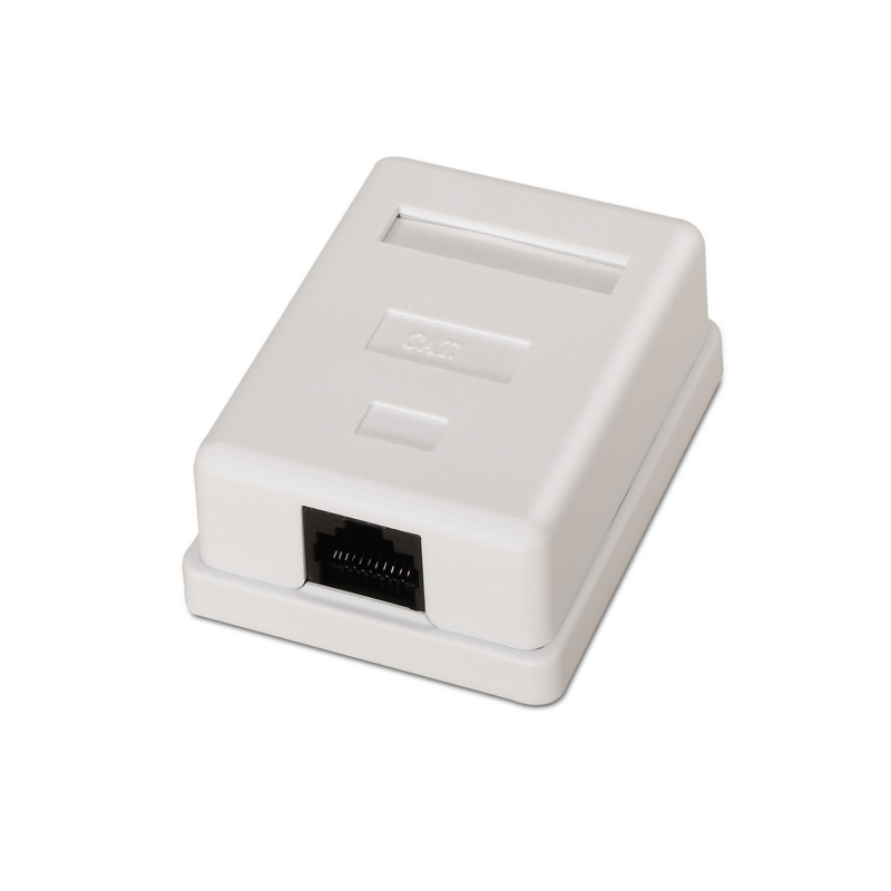 ROSETA DE SUPERFICIE AISENS RJ45 CAT-6 UTP 1 TOMA BLANCO