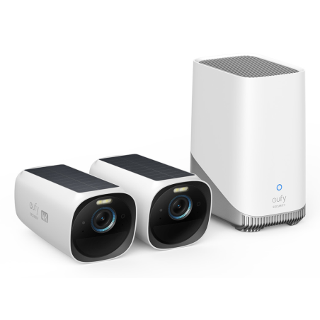 CAMARA VIGILANCIA EUFY EUFYCAM 3, 2,1 KIT BLANCA, NEGRA