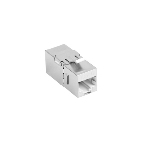 ADAPTADOR LANBERG CAT6 FTP HEMBRA THRU KEYSTONE RJ45 A RJ45, 90 GRADOS