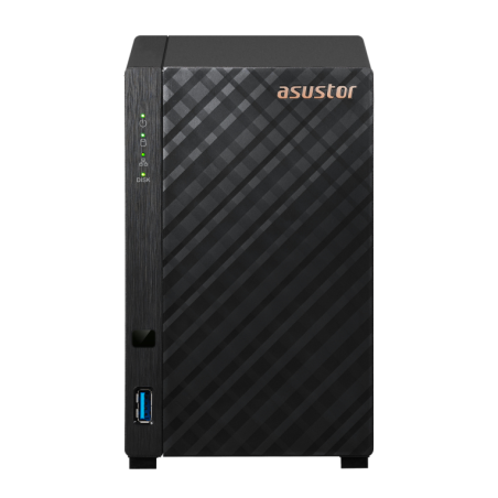 NAS ASUSTOR 2 BAY REALTEK RTD1619B, QUAD CORE 1-7 GHZ 1GBE PORT 1GB DDR4 USB 3-2