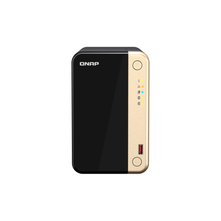 QNAP TS-264 NAS TORRE ETHERNET NEGRO ORO N5095