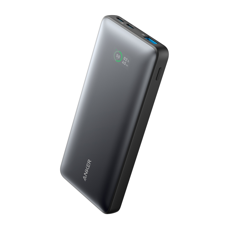 POWER BANK ANKER 10000MAH 2 TYPE-C 1 TYPE-A PORTS 3 PORTS PD 25W BLACK